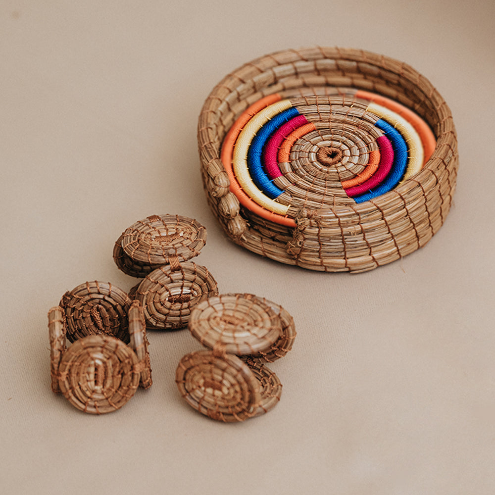 Rainbow Round Coasters