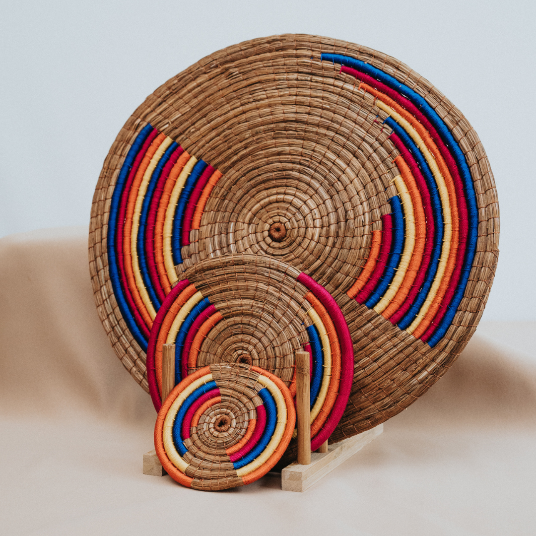 Rainbow Round Coasters