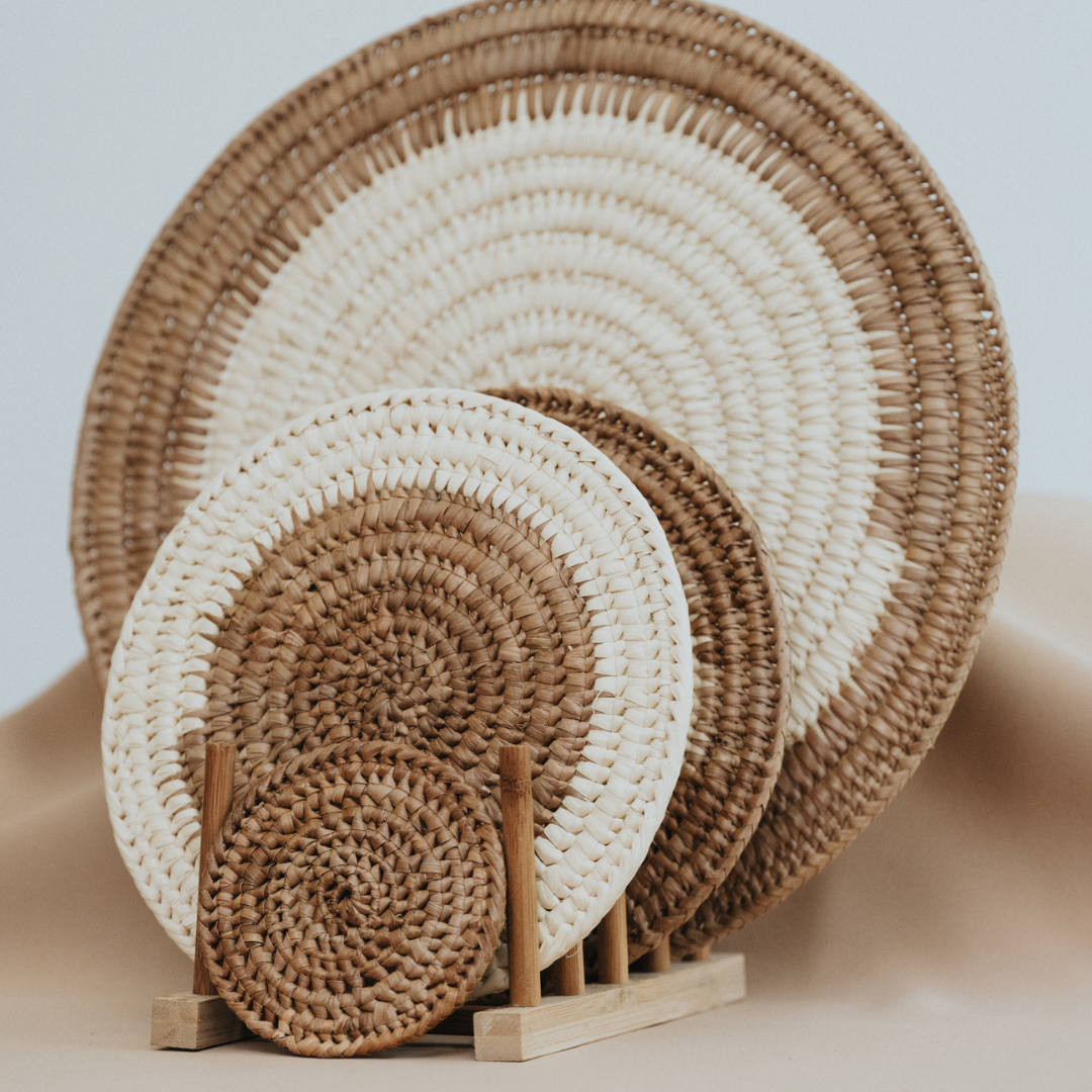 Palm Round Trivets