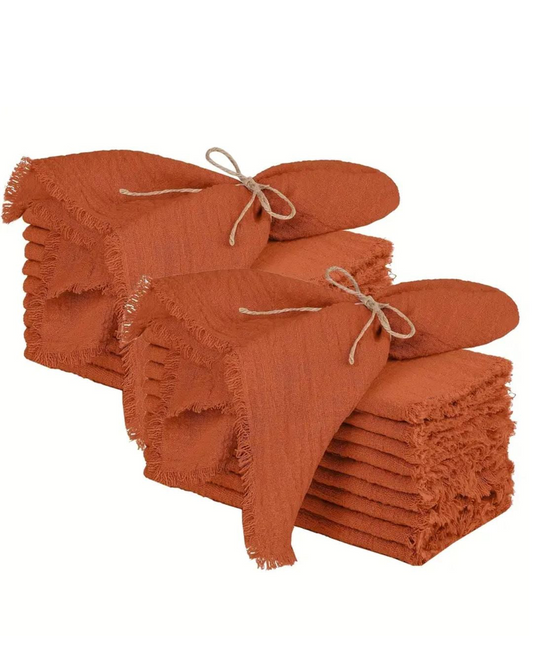 Servilletas de tela terracota
