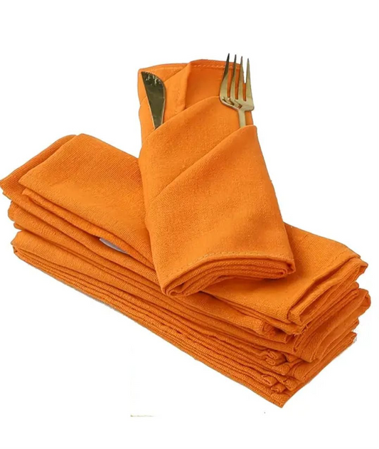 Servilletas de tela naranja