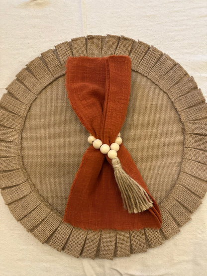 Servilletas de tela terracota