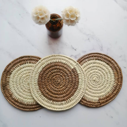 Palm Round Trivets