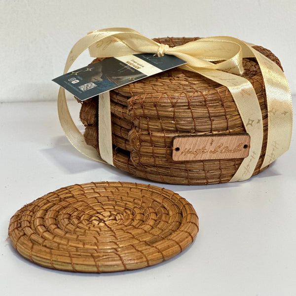 Natural Round Coasters