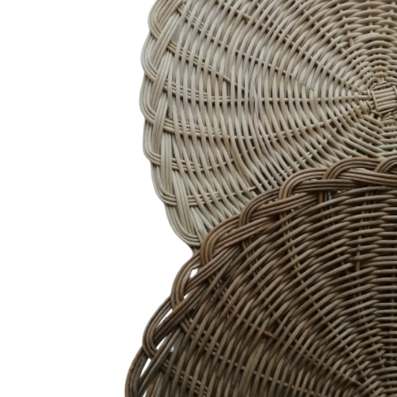 Low Wicker Plates