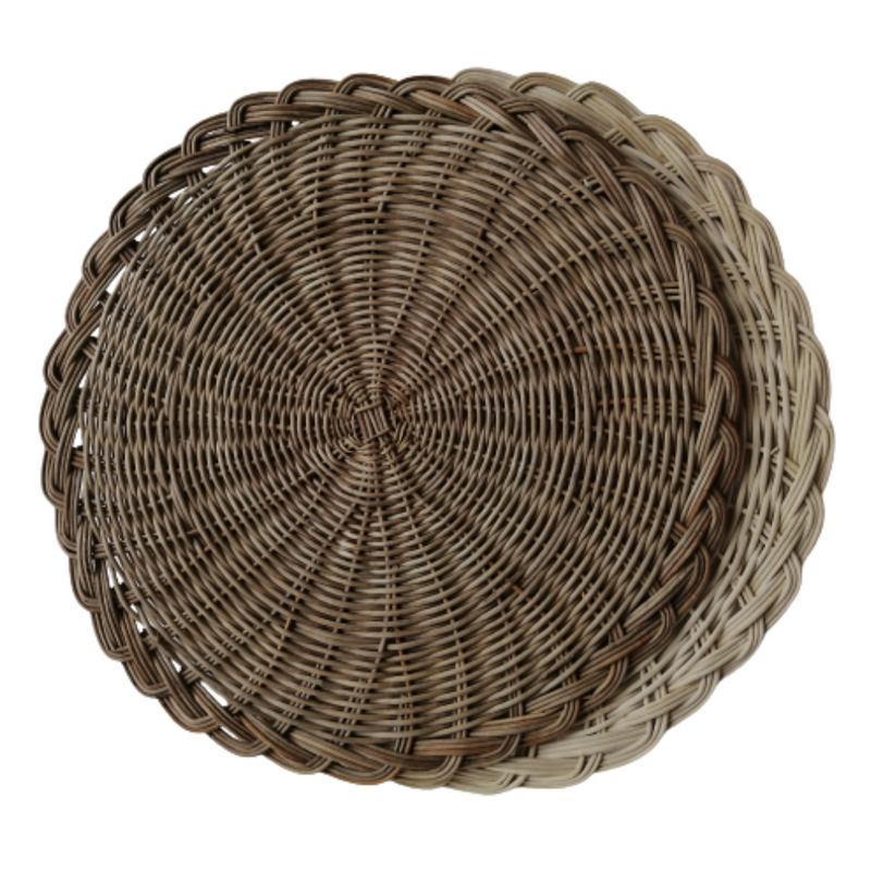 Low Wicker Plates