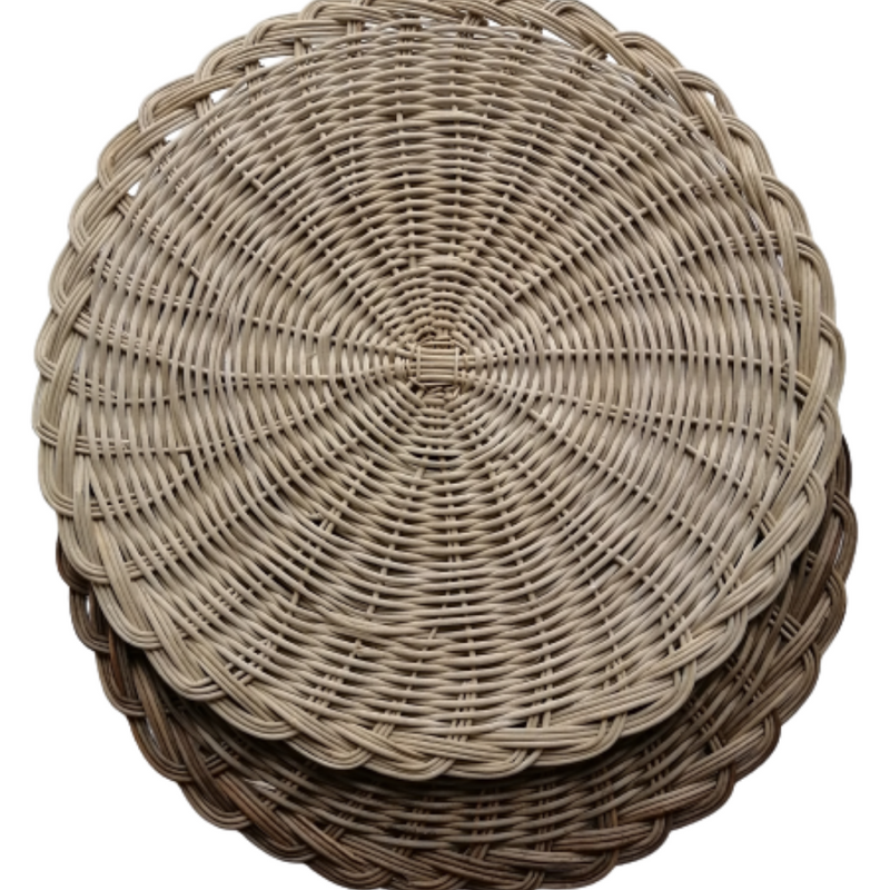 Low Wicker Plates