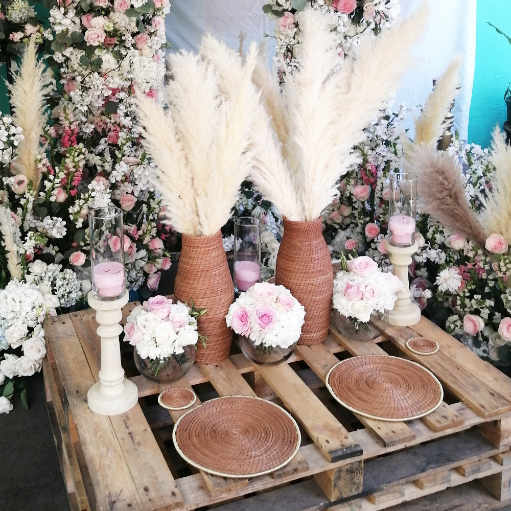 Natural Fiber Vase