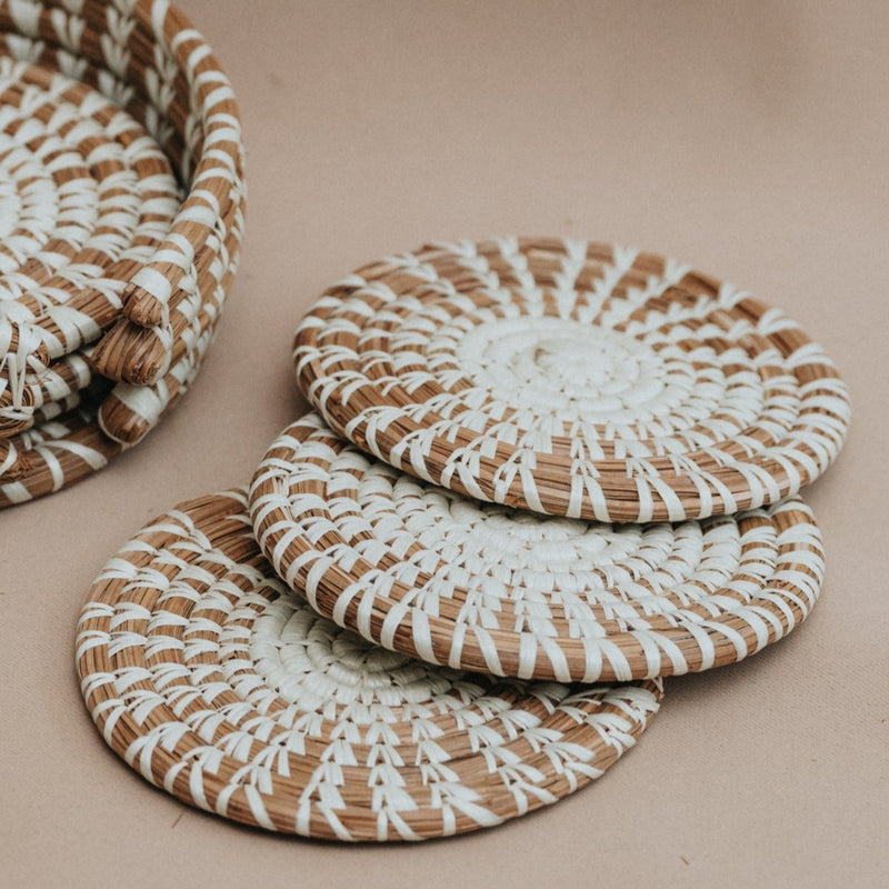 Raffia Round Coasters