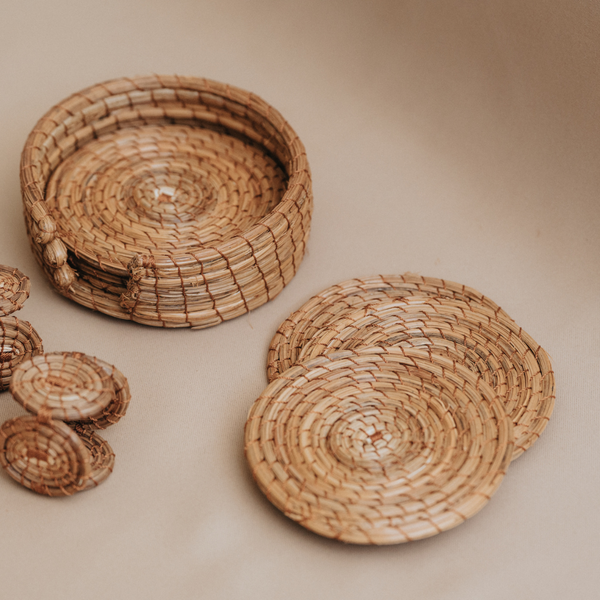 Natural Round Coasters