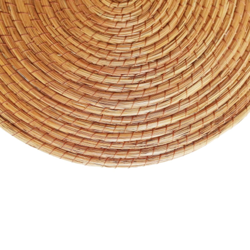 Low Natural Pine Plates